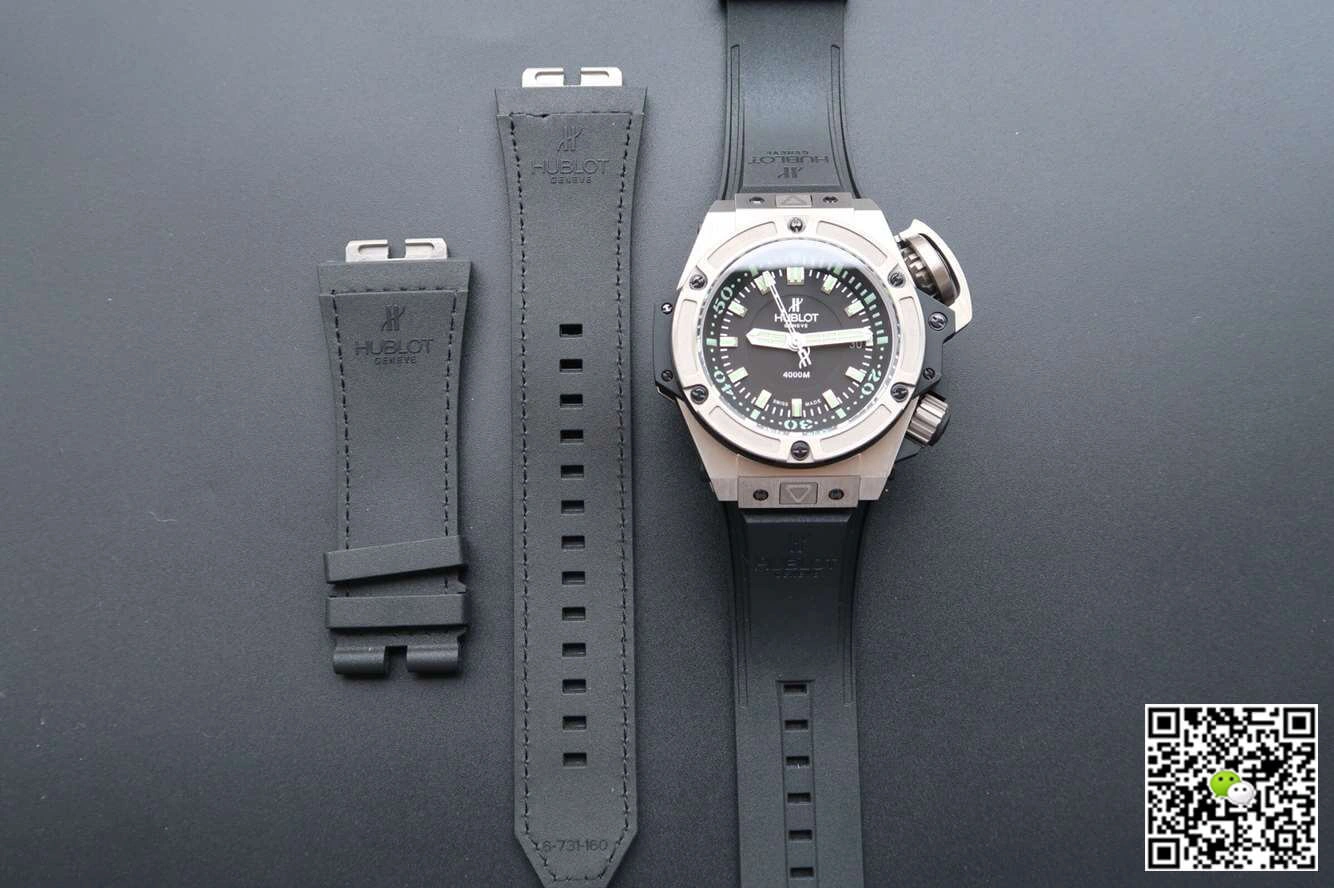 Hublot King Power Oceanographic 731.NX.1190.RX V6 Factory 1:1 Best Edition Replica Watch Black Strap